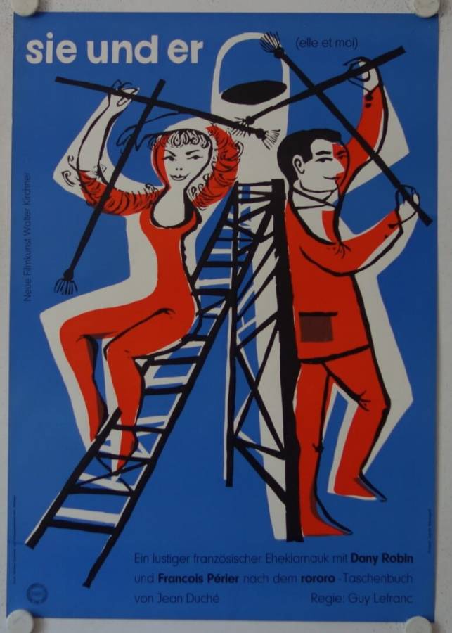 Elle et moi original release german movie poster